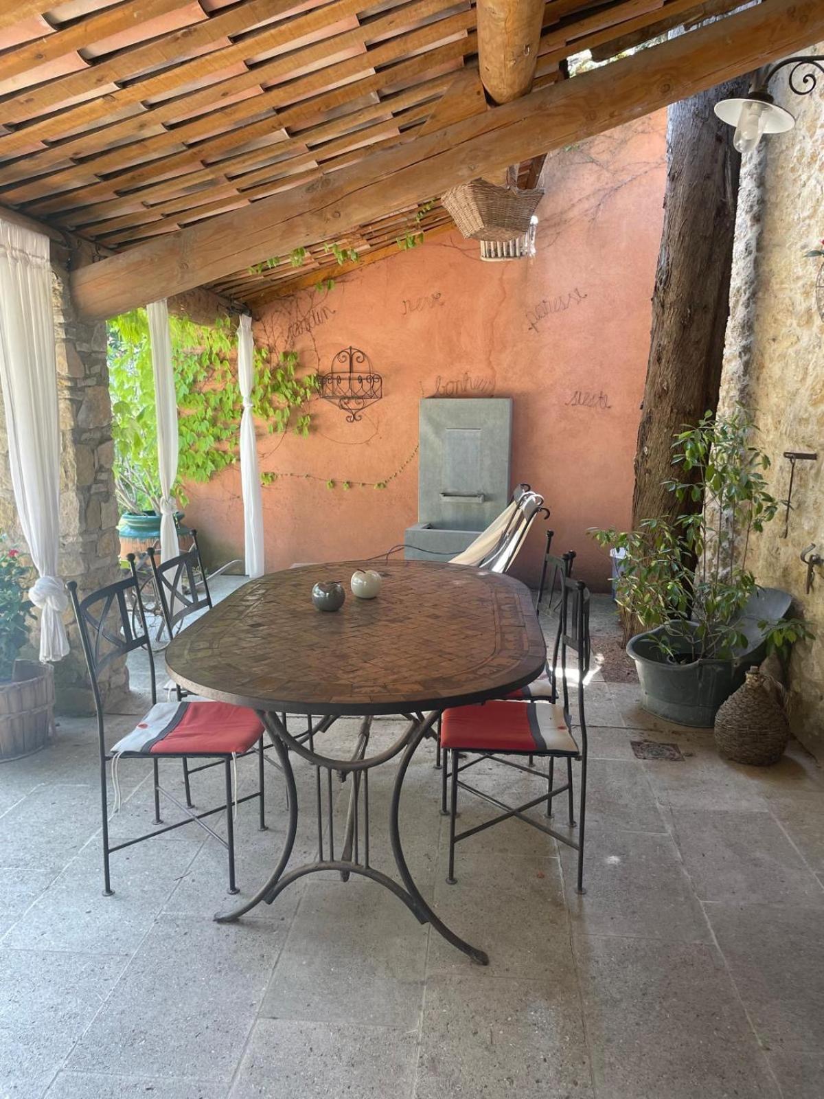 Bed and Breakfast Mas de Foncaudette Lourmarin Esterno foto